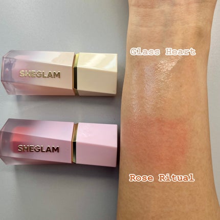 Festive Glow ギフトセット - Rose Ritual & Glass Heart/SHEGLAM/キット・セットを使ったクチコミ(4枚目)