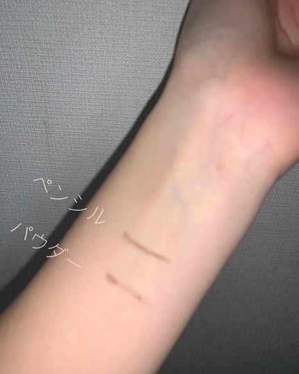 UR GLAM 3WAY EYEBROW PENCIL(3WAYアイブロウペンシル) ダークブラウン/U R GLAM/アイブロウペンシルを使ったクチコミ(3枚目)