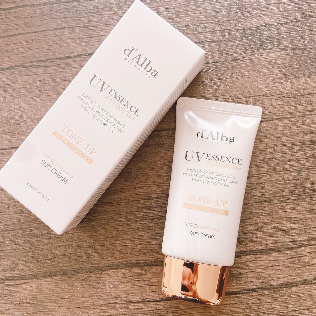 ウォータフルトーンアップサンクリーム/ダルバ/日焼け止めクリームを使ったクチコミ（1枚目）