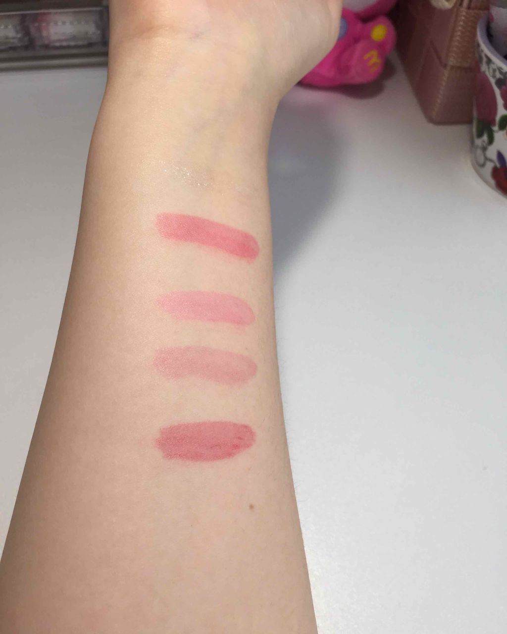 ディアダーリン ウォータージェルティント (アイスティント)/ETUDE/口紅を使ったクチコミ(4枚目)