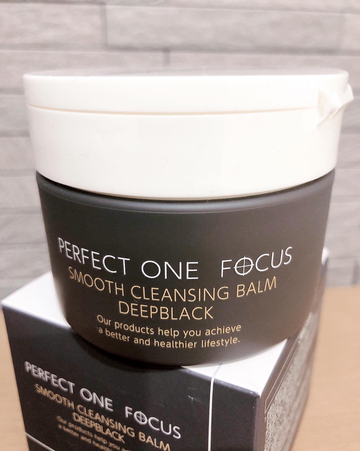 パーフェクトワンフォーカス スムースクレンジングバーム ディープブラック/PERFECT ONE  FOCUS/クレンジングバームを使ったクチコミ（1枚目）