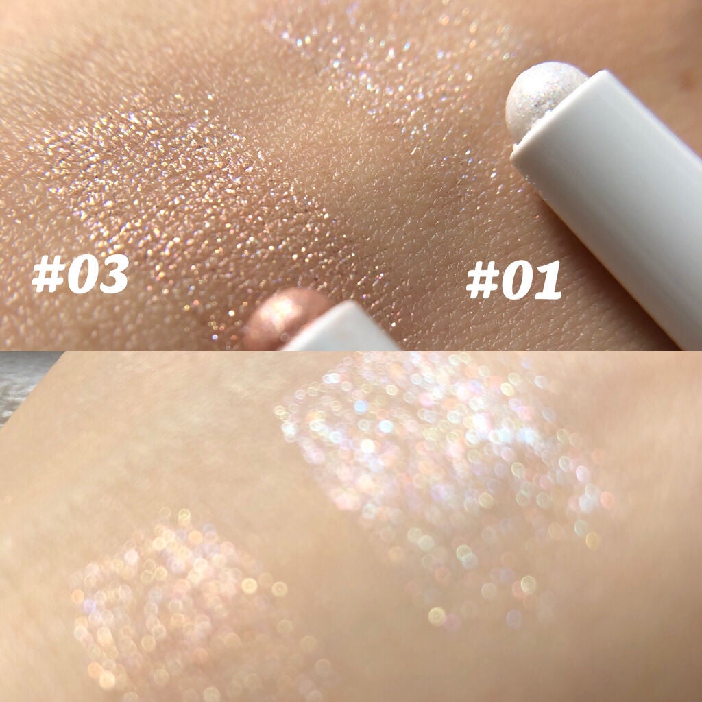 プリティー イージーグリッタースティック/unleashia/グリッターを使ったクチコミ(2枚目)