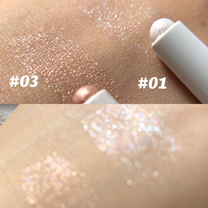 プリティー イージーグリッタースティック/unleashia/グリッターを使ったクチコミ(2枚目)