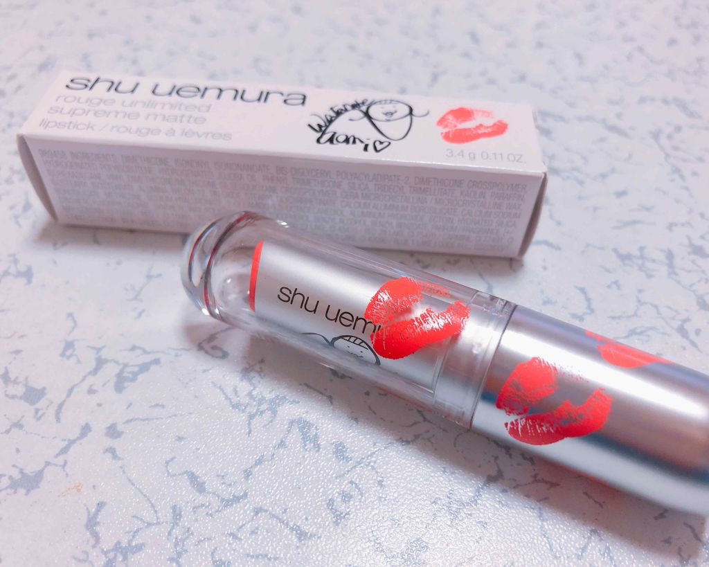 ルージュ アンリミテッド マット/shu uemura/口紅を使ったクチコミ(1枚目)