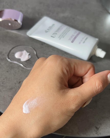 ダルバ ウォータフル トーンアップ サンクリーム(パープル)/ダルバ/日焼け止めクリームを使ったクチコミ(4枚目)