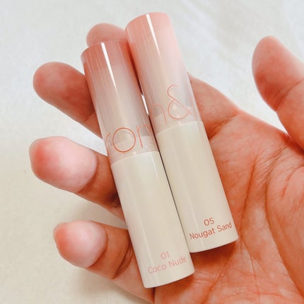 グラスティングメルティングバーム/rom&nd/リップバームを使ったクチコミ(5枚目)