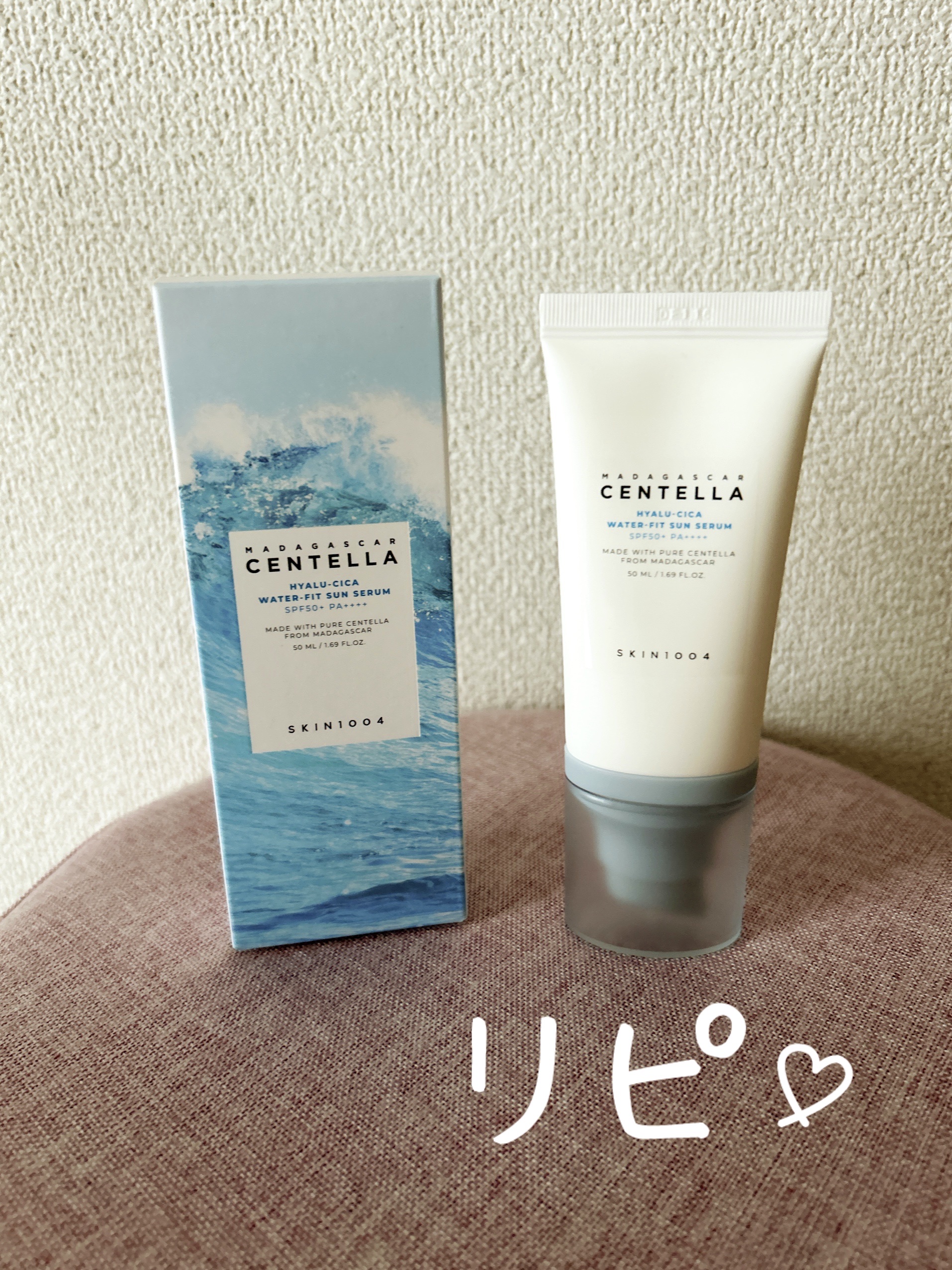 ヒアルーシカ ウォーターフィット サンセラム/SKIN1004/日焼け止めローションを使ったクチコミ（1枚目）