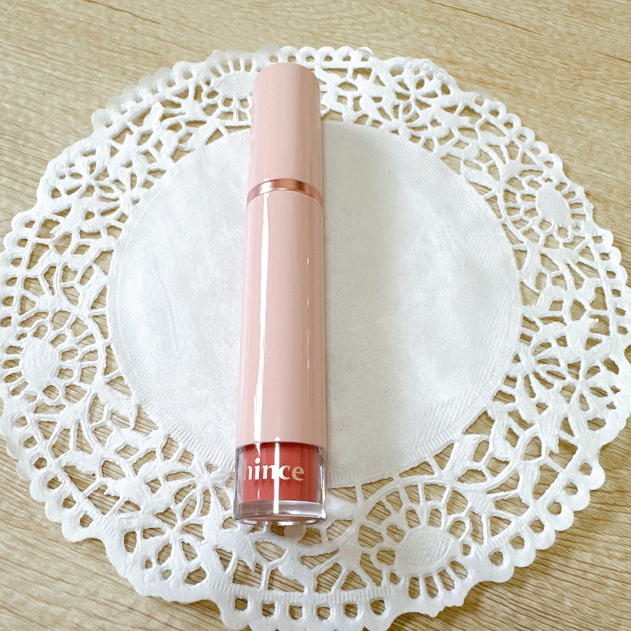 ムードインハンサーウォーターリキッドグロウ/hince/口紅を使ったクチコミ（2枚目）