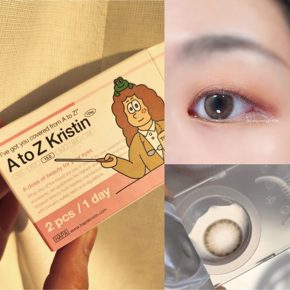 A to Z Kristin/Hapa kristin/カラーコンタクトレンズを使ったクチコミ（1枚目）