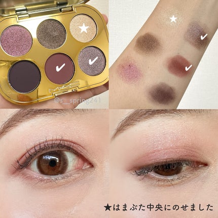 トレジャー アイシャドウ パレット ×6/M・A・C/アイシャドウパレットを使ったクチコミ(5枚目)