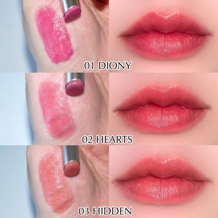 ボンデューリップシアー 02 HEARTS/HOLIKA HOLIKA/口紅の画像