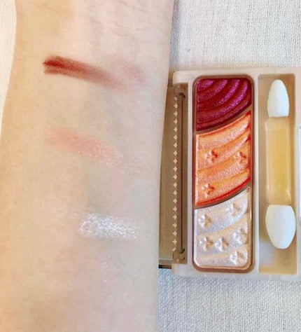 トーンアップアイシャドウ/CEZANNE/アイシャドウパレットを使ったクチコミ(2枚目)