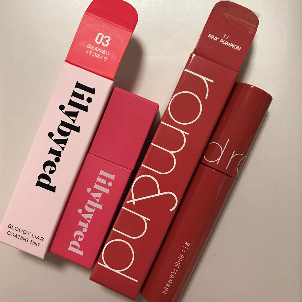 ブラッディライアー コーティングティント/lilybyred/リップティントを使ったクチコミ（2枚目）