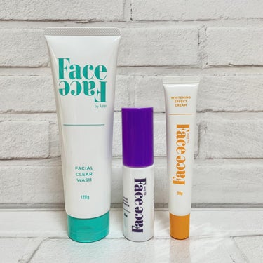 FACE FACE by Å P.P. FACE FACE 薬用ホワイトニングエフェクトクリームのクチコミ「Face Face
フェイシャルクリアウォッシュ
薬用モイストクリアエッセンス[医薬部外品]
.....」（1枚目）