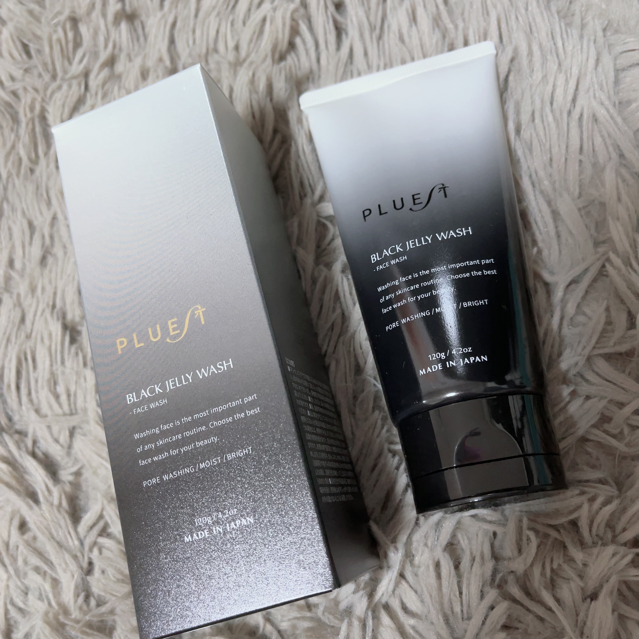 BLACK JELLY WASH（ブラックジェリーウォッシュ）/PLUEST/その他洗顔料を使ったクチコミ（1枚目）