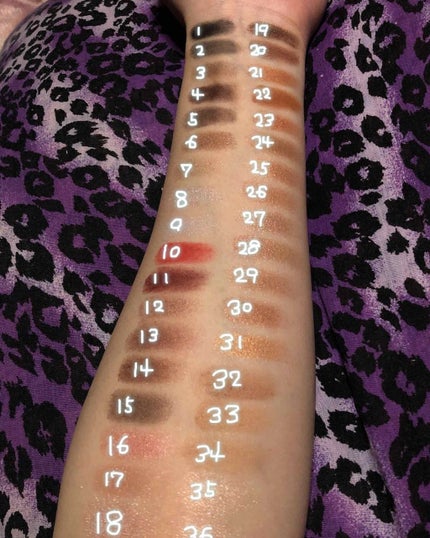 36カラーアイシャドウパレット/ドン・キホーテ/アイシャドウパレットを使ったクチコミ(3枚目)