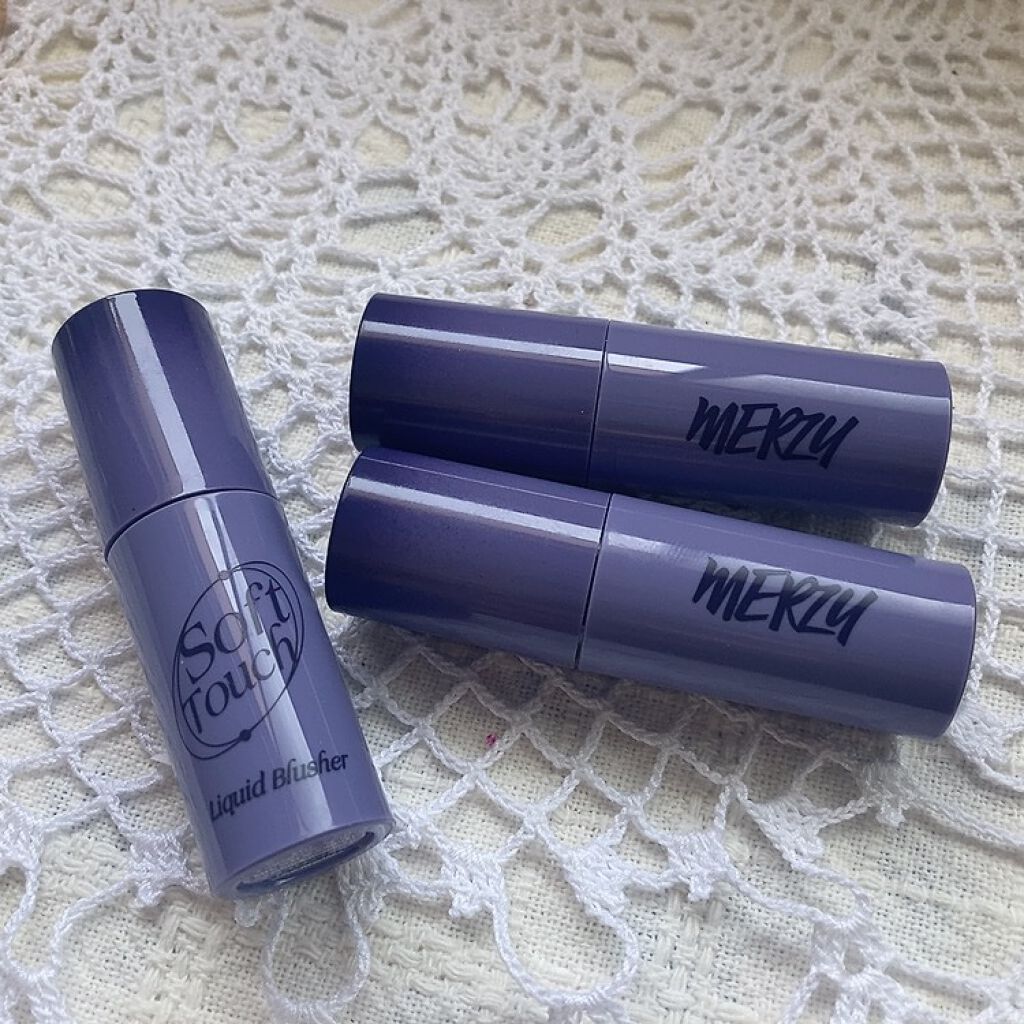 Soft touch liquid blusher/MERZY/リキッドチークを使ったクチコミ(1枚目)