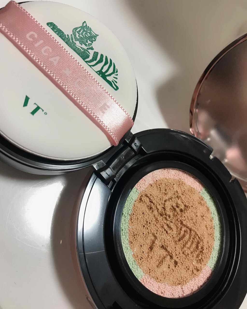 CICAレッドネスモイスチャーカバークッション/VT/クッションファンデーションを使ったクチコミ（1枚目）