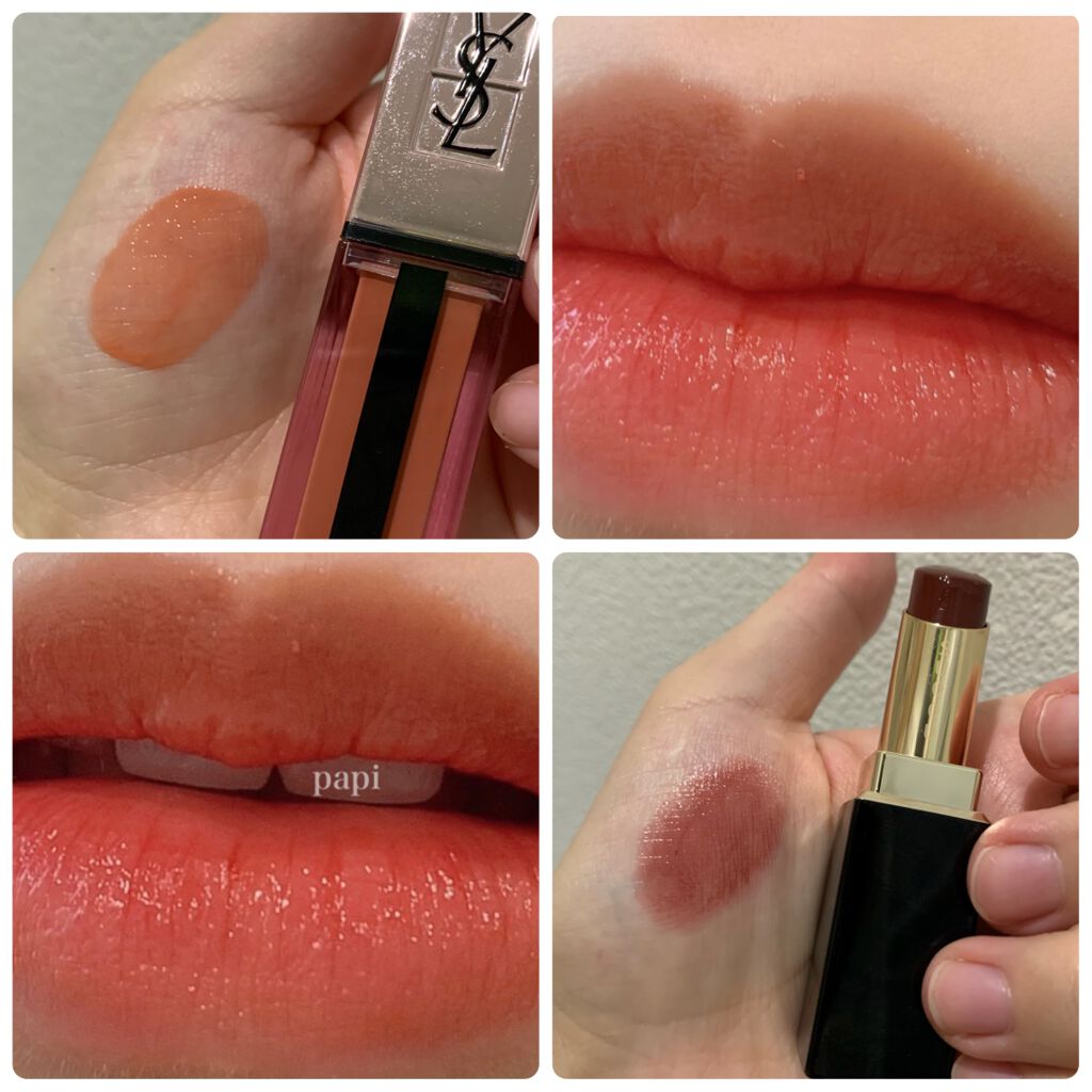 ルージュ ピュールクチュール ヴェルニ ウォーターグロウ/YVES SAINT LAURENT BEAUTE/口紅を使ったクチコミ（1枚目）