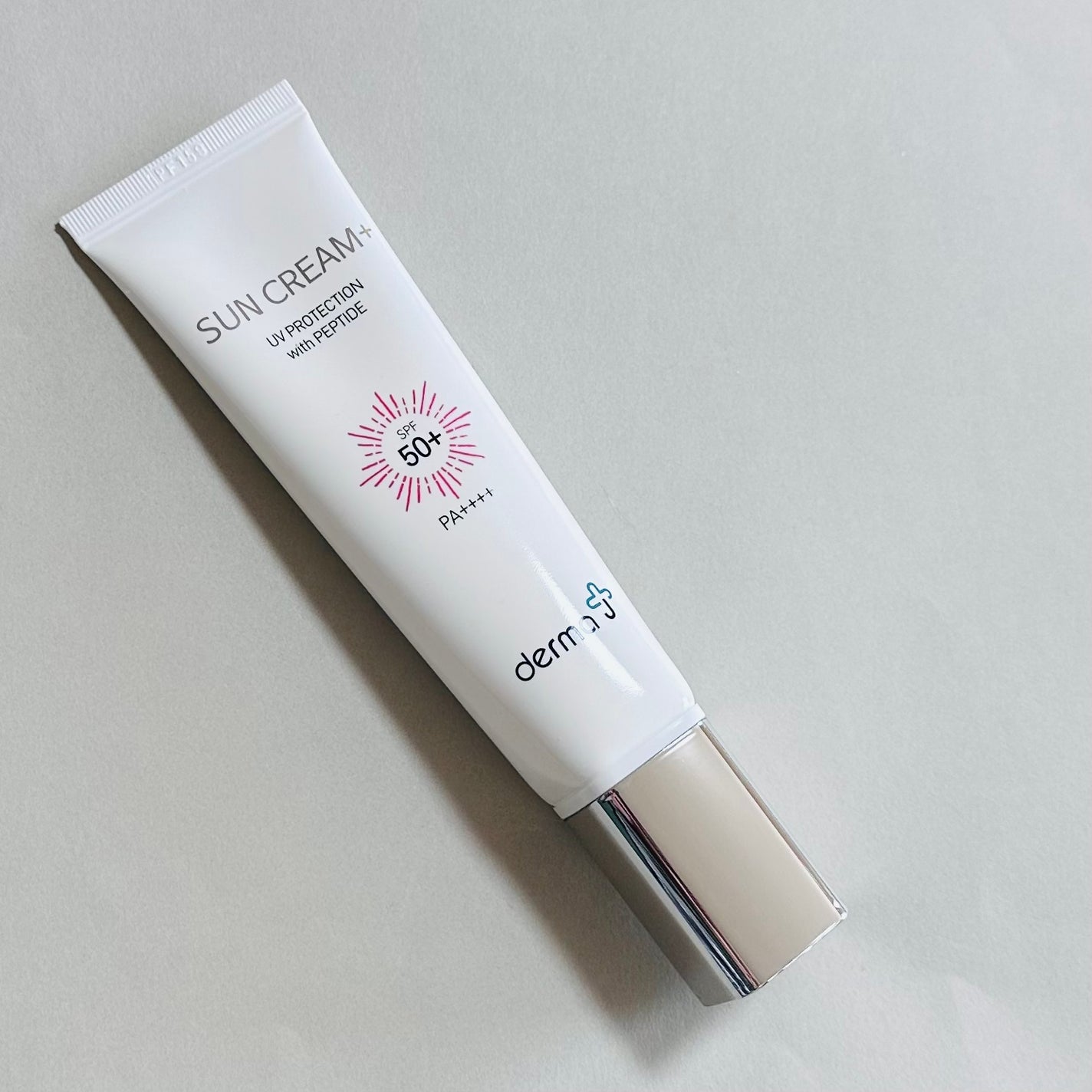 サンクリーム+/ DermaJ/日焼け止めクリームを使ったクチコミ(2枚目)