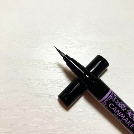 ラスティングリキッドライナー 01 ブラック/キャンメイク/リキッドアイライナーを使ったクチコミ(2枚目)