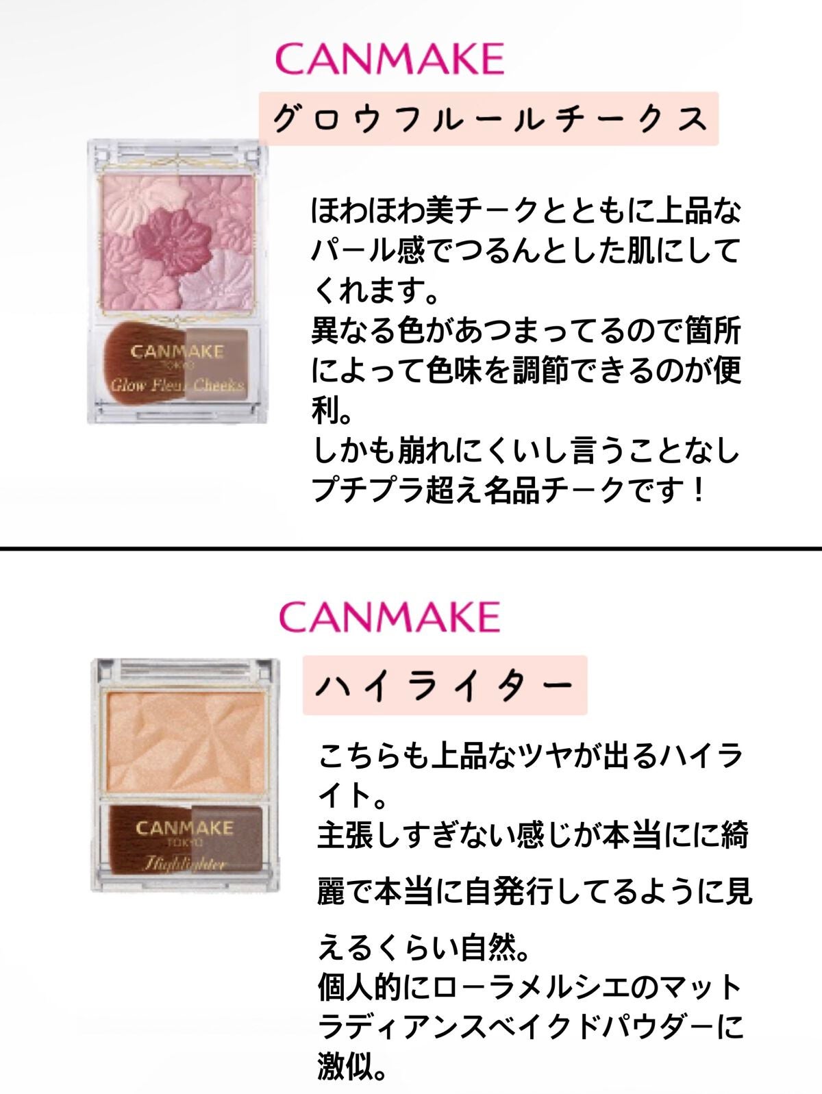 グロウフルールチークス/キャンメイク/パウダーチークを使ったクチコミ(5枚目)