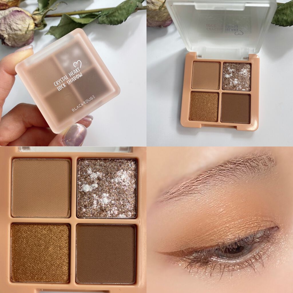 クリスタルハートロックシャドウ/BLACK ROUGE/アイシャドウパレットを使ったクチコミ（3枚目）