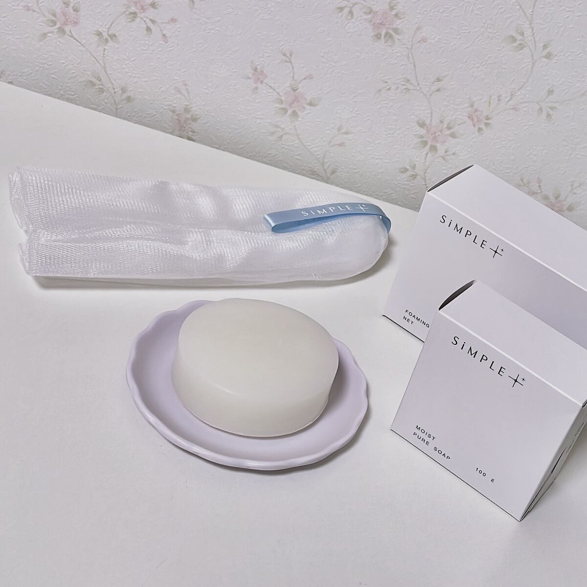 モイストピュアソープ しっとり/SiMPLE++/洗顔石鹸を使ったクチコミ（2枚目）