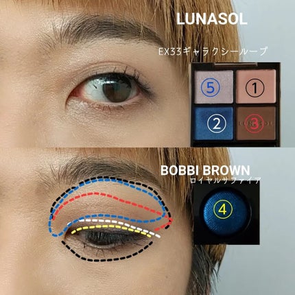 アイカラーレーション EX33 Galaxy Loop/LUNASOL/アイシャドウパレットの画像