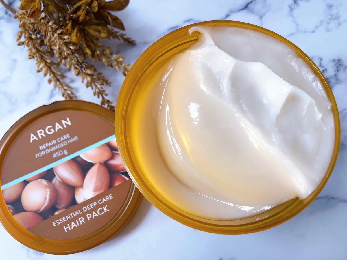 アルガンエッセンシャル ディープケアヘアパック/ネイチャーリパブリック/ヘアマスク・ヘアパックを使ったクチコミ（3枚目）