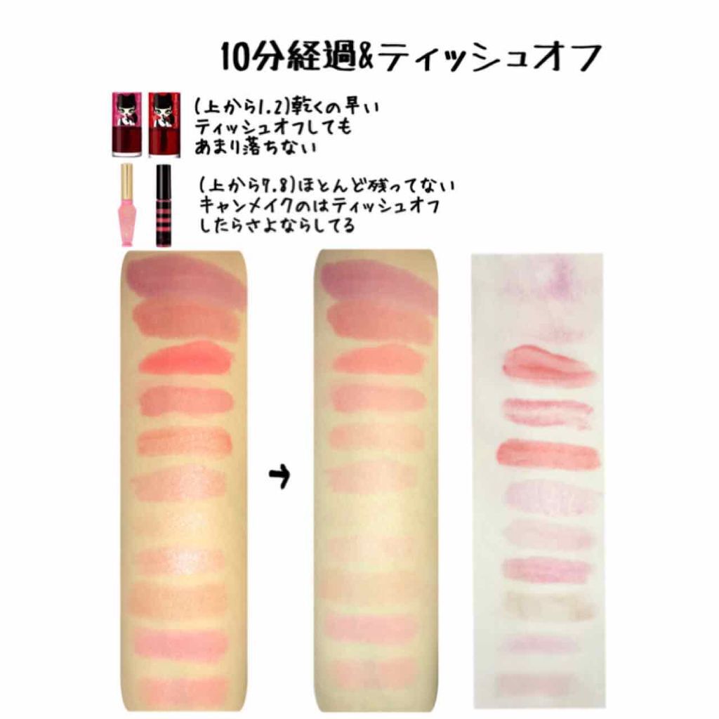 みじ on LIPS 「私が持っているティント全部比較してみました!ペリペラのINKシ..」(3枚目)