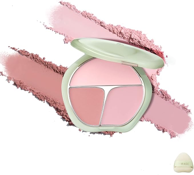 TIMAGE 3色チークパレット 02 ピンク系