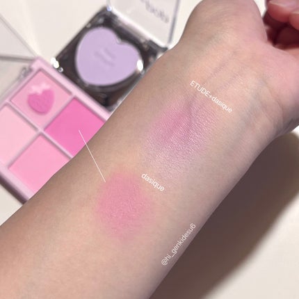 ブレンディングムードチーク/dasique/パウダーチークを使ったクチコミ(5枚目)