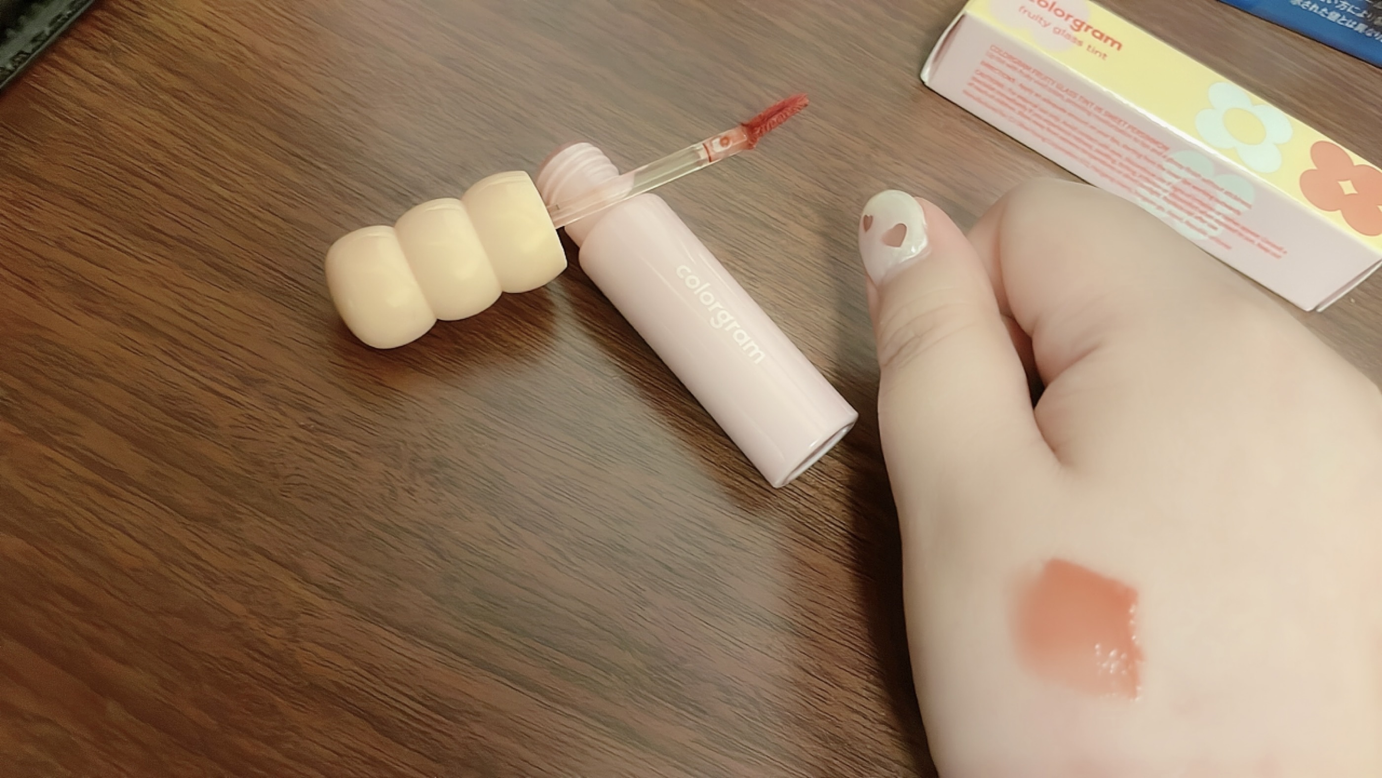 タンフルグラスティント/Colorgram/リップティントを使ったクチコミ（2枚目）