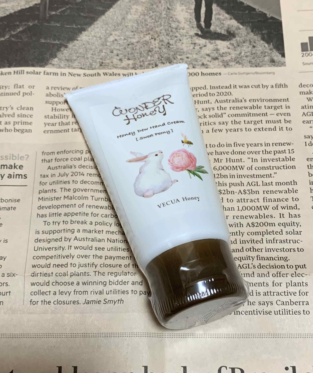 ワンダーハニー とろとろハンドクリーム スウィートピオニー/VECUA Honey/ハンドクリームを使ったクチコミ（1枚目）