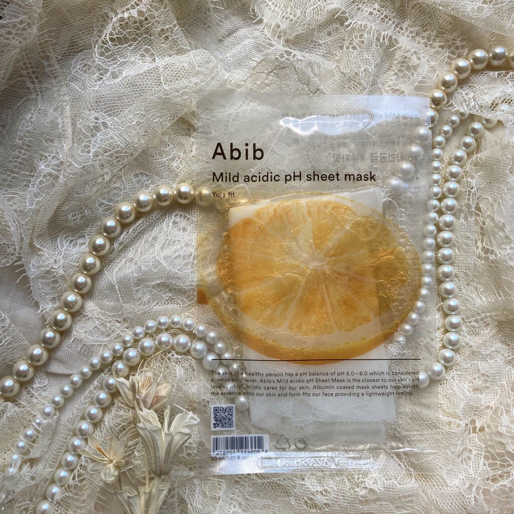 弱酸性pHシートマスク 柚子フィット/Abib /シートマスク・パックを使ったクチコミ(1枚目)