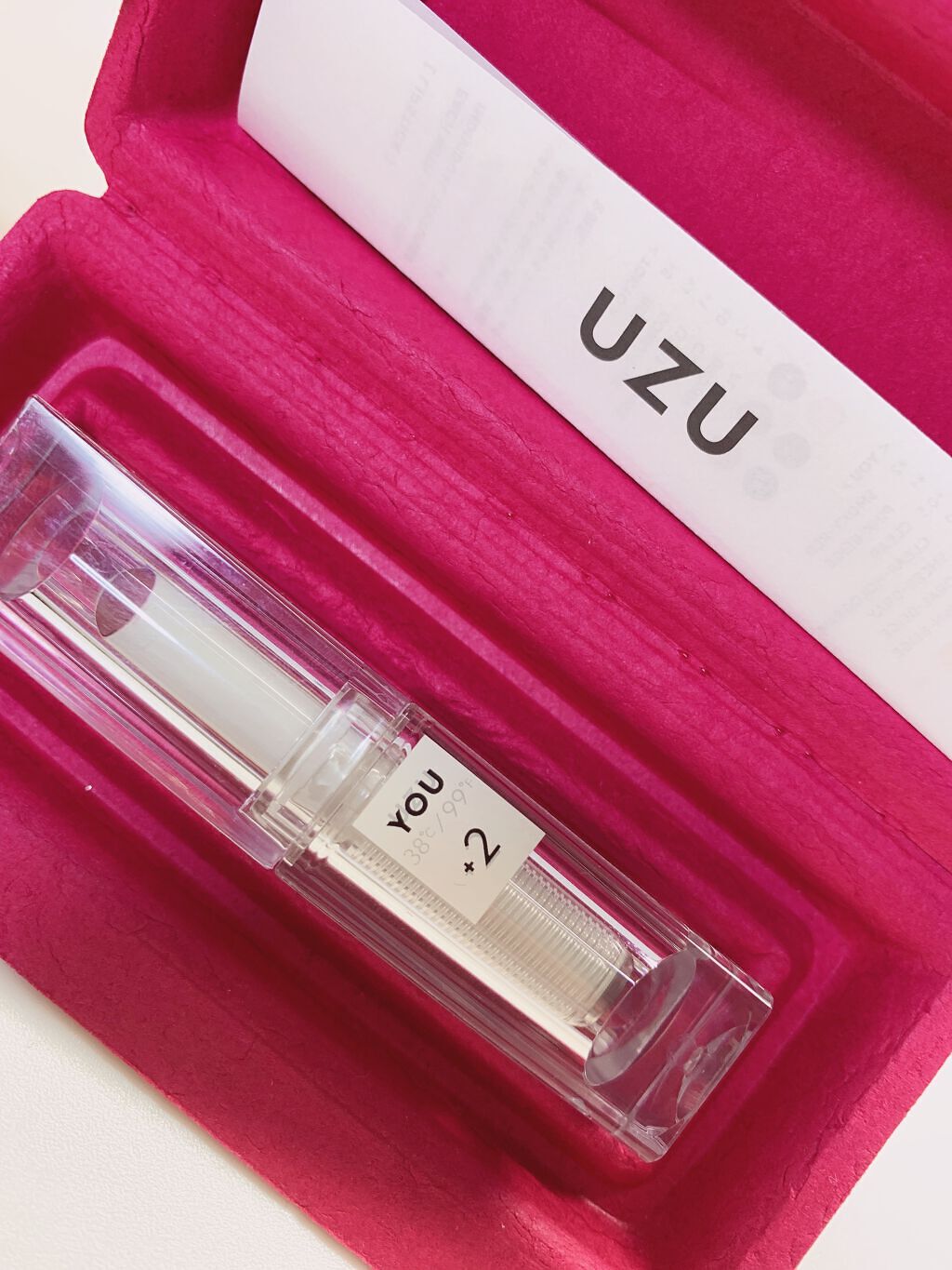 38℃/99℉ LIPSTICK  ＜YOU＞/UZU BY FLOWFUSHI/口紅を使ったクチコミ（1枚目）