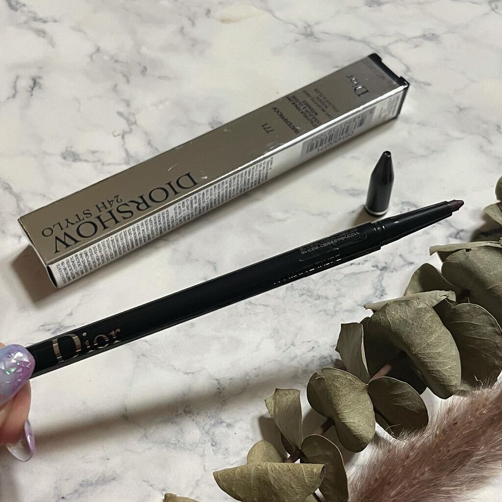ディオールショウ 24Ｈ スティロ ウォータープルーフ 771 マット トープ/Dior/ペンシルアイライナーを使ったクチコミ（2枚目）