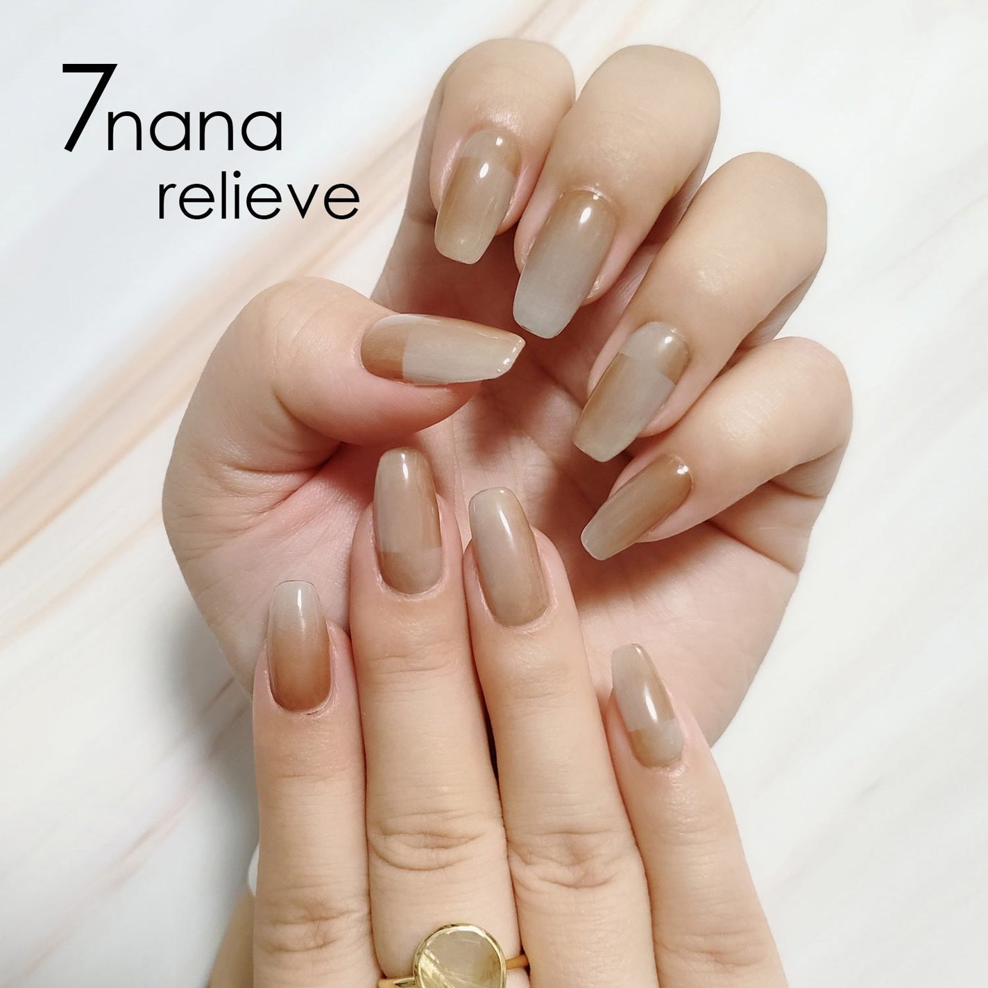 ハンド ジェルネイルシール 2022 Summer コレクション/7nana/ネイルシールを使ったクチコミ(1枚目)