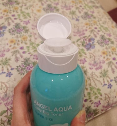 BEYOND ANGEL AQUA デイリービッグトナーのクチコミ「大容量でコスパ良さそうなのと、肌荒れ鎮静て有名なツボクサエキスが入ってるので期待して使ってみま.....」（2枚目）