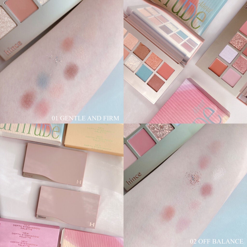 ニューデップスアイシャドウパレット/hince/アイシャドウパレットを使ったクチコミ(2枚目)