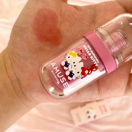 ジェルフィットティント 10 ローズクォーツ(限定)/AMUSE/リップティントを使ったクチコミ(2枚目)