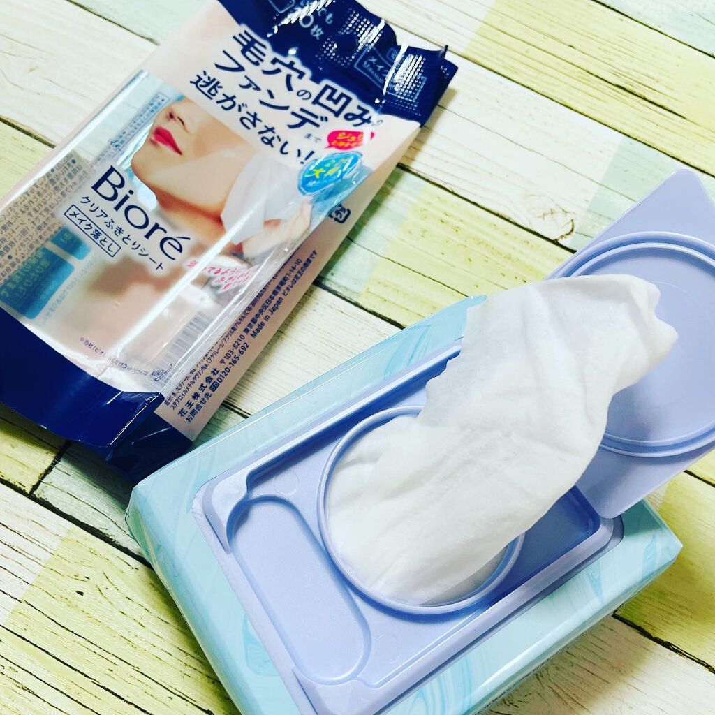 クリアふきとりシート/ビオレ/クレンジングシートを使ったクチコミ（2枚目）