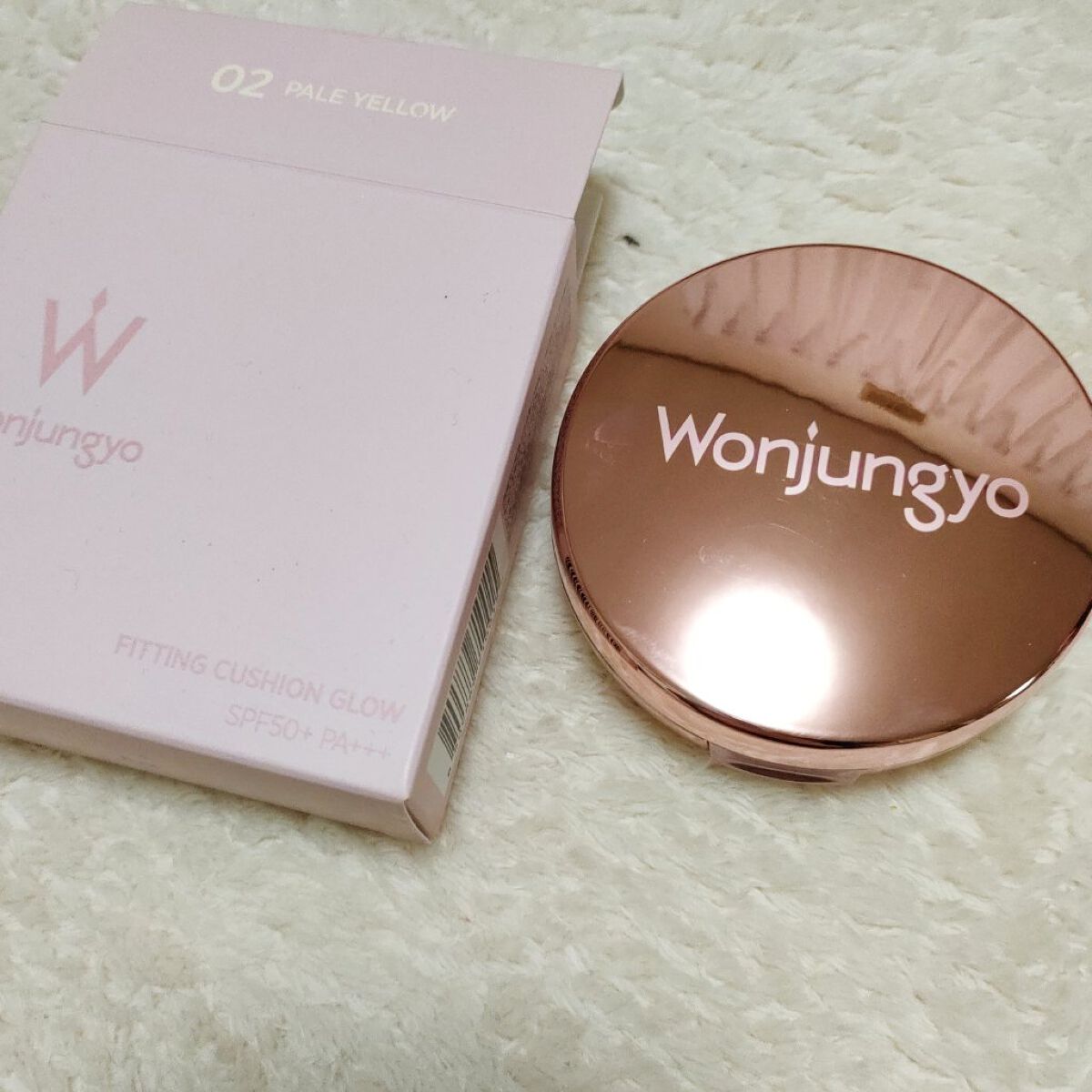 ウォンジョンヨ フィッティングクッション グロウ 02 ペールイエロー/Wonjungyo/クッションファンデーションを使ったクチコミ（1枚目）
