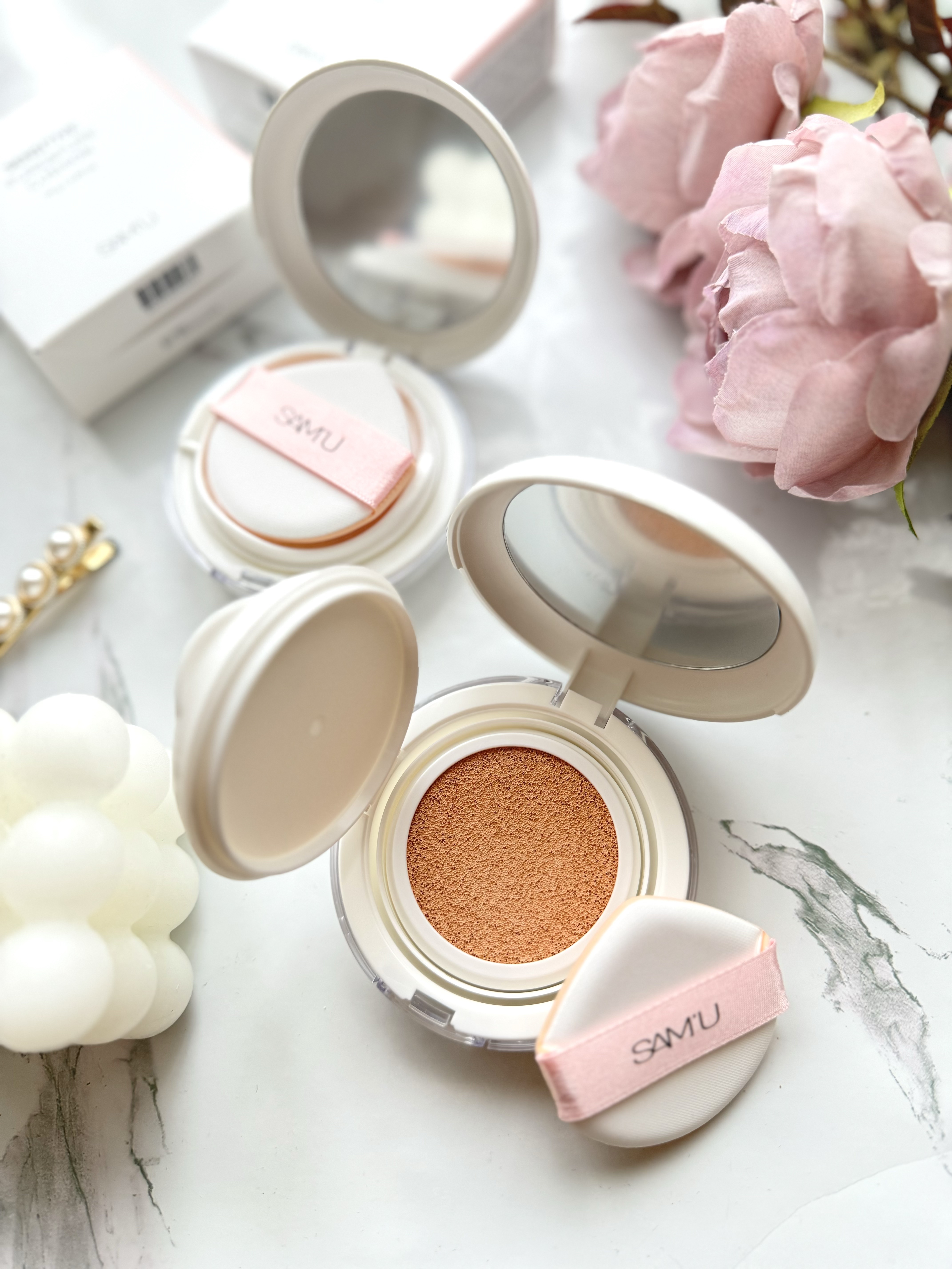 センシティブピュア＆ピュアクッション/SAM'U/クッションファンデーションを使ったクチコミ（1枚目）