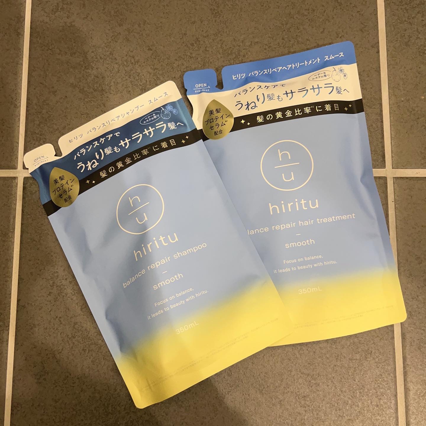 バランスリペア シャンプー/ヘアトリートメント スムース/hiritu/市販シャンプーを使ったクチコミ（1枚目）