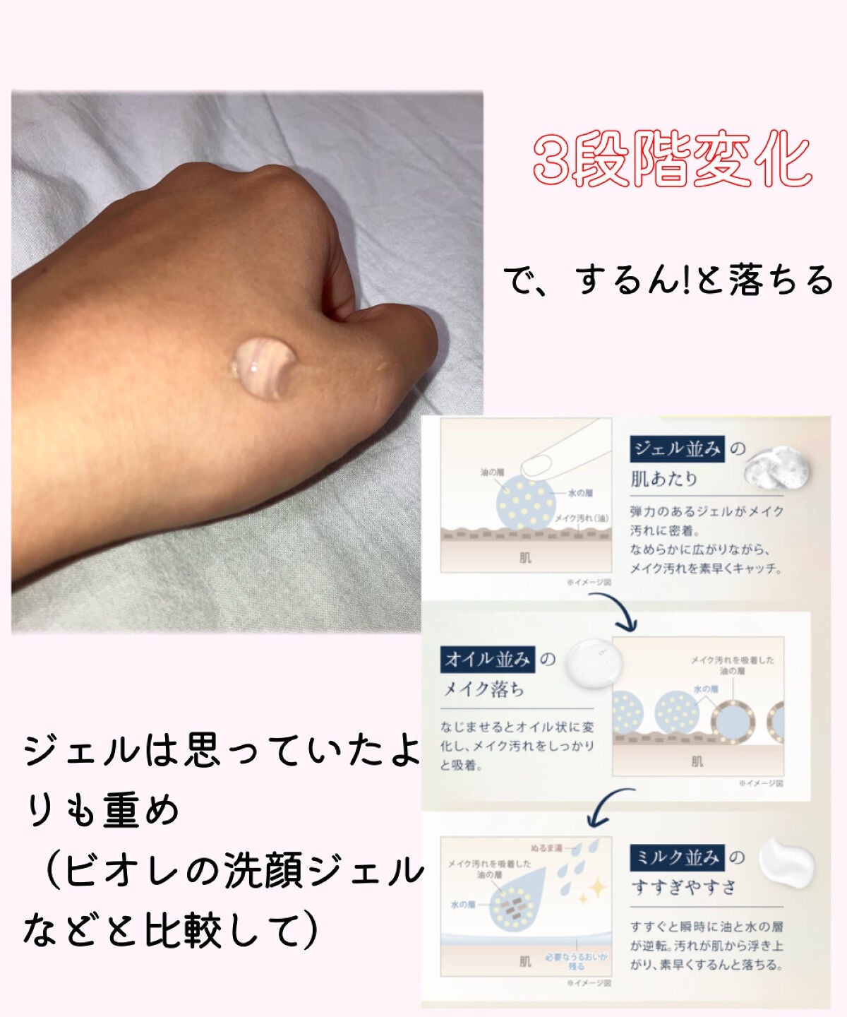 ピュアクレンジングジェル ホワイト/Salanaru(サラナル)/クレンジングジェルを使ったクチコミ(3枚目)