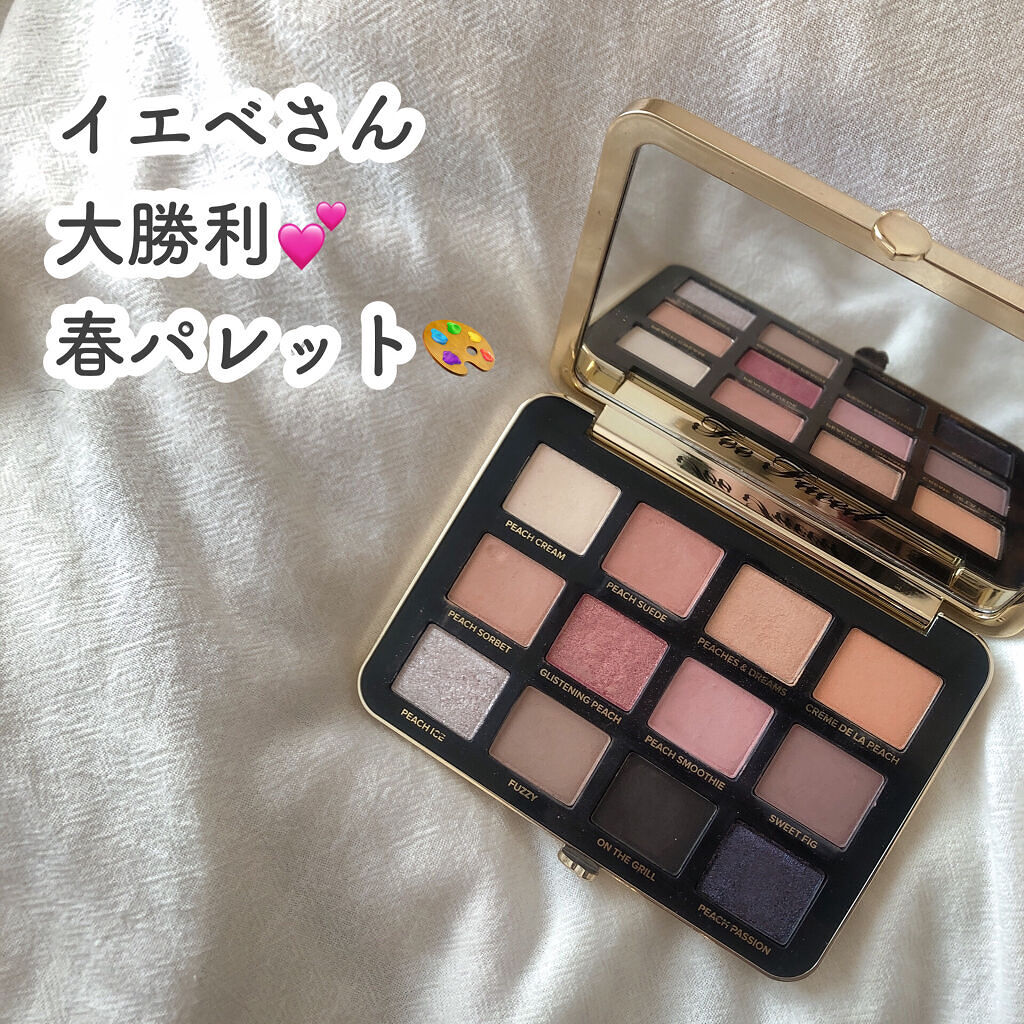 ホワイトピーチ マルチダイメンショナル アイシャドウ パレット/Too Faced/アイシャドウパレットを使ったクチコミ（1枚目）