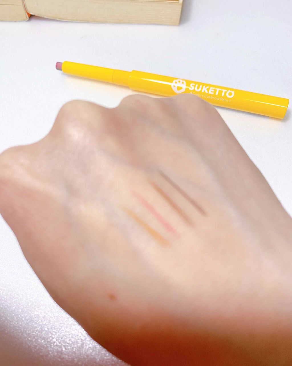 4色アイブロウペンシル/SUKETTO/アイブロウペンシルを使ったクチコミ(4枚目)