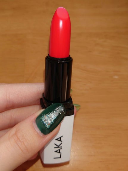 ウォータリーシアー リップスティック/Laka/口紅を使ったクチコミ(2枚目)